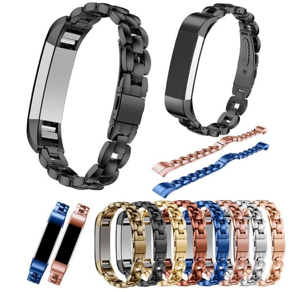 Fitbit Alta solid lenket klokkereim av rustfritt stål - Sølv Silver grey