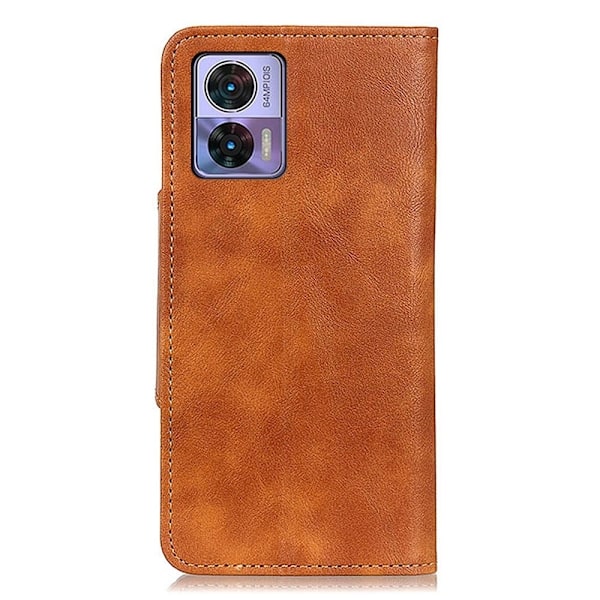 Alpha Motorola Edge 30 Neo Läppäkotelo - Ruskea Brown