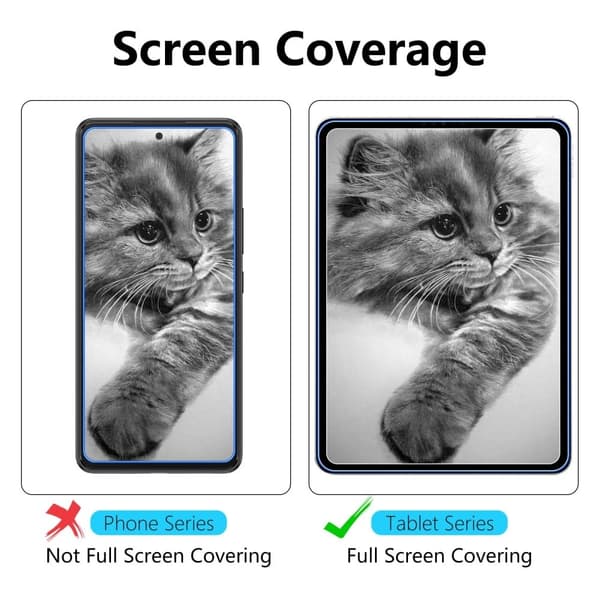 0.3mm Full Cover Tempered Glass Screen Film for Samsung Galaxy Tab S9 Plus / S7 Plus / Tab S7 FE / Tab S8 Plus Transparent