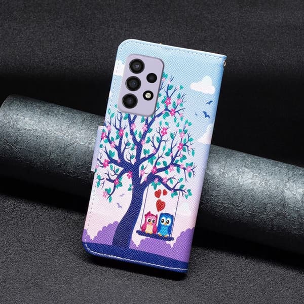 Wonderland Samsung Galaxy A33 5G Flippetui - To Ugler Multicolor