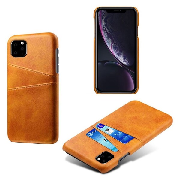 Dual Card iPhone 11 deksel - Oransje Orange