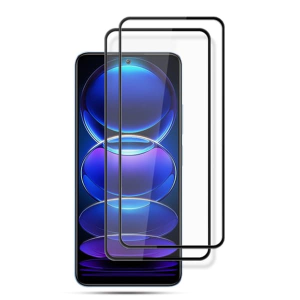 2 stk AMORUS ekstra stærk glasskærmbeskyttelse til Xiaomi Poco X5 / Redmi Note 12 Transparent
