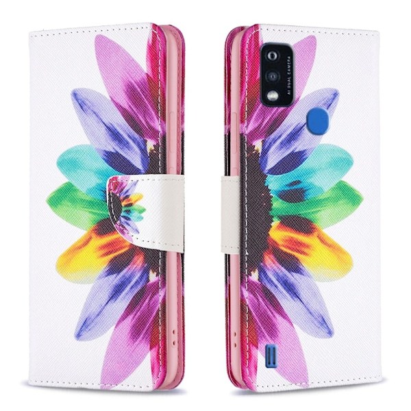 Wonderland ZTE Blade A51 flip kuoret - Auringonkukka Multicolor