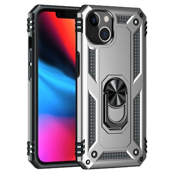 Bofink Combat iPhone 13 Suojakotelo - Hopea Silver grey