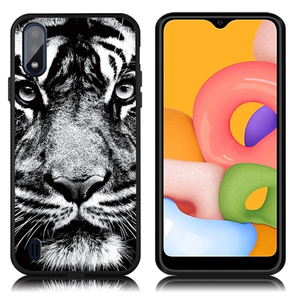 Imagine Samsung Galaxy A01 deksel - Tiger Black