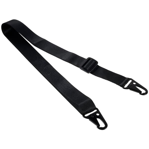 Tynt TPU-deksel med matt finish og justerbar stropp til iPhone 15 - Svart Black