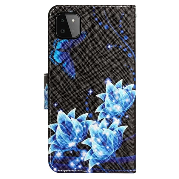 Wonderland Samsung Galaxy A22 5G Flippetui - Blå Sommerfugl Blue