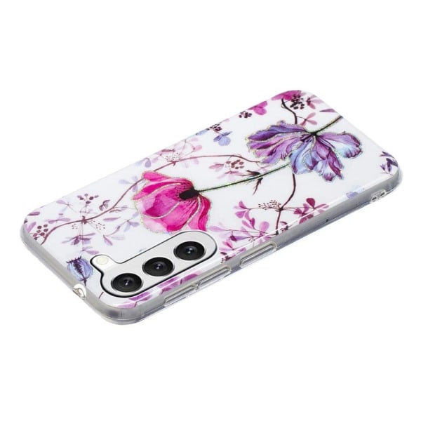 Deco Samsung Galaxy S23 Plus Etui - Electroplated Lotus Purple