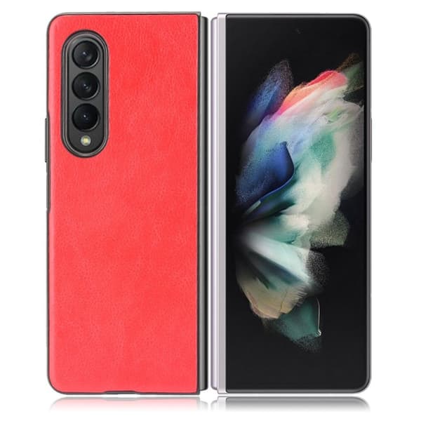 Croco Etui Samsung Galaxy Z Fold3 5G - Rød Red