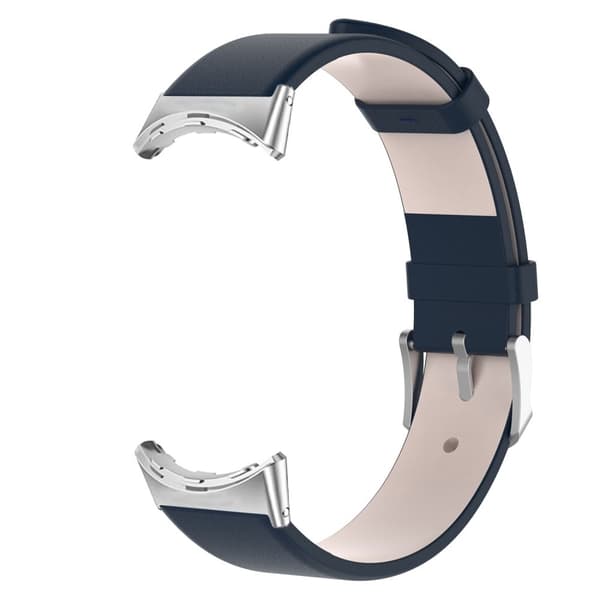 Enkelt klockarmband i läder för Google Pixel Watch - Mörkblå Blå