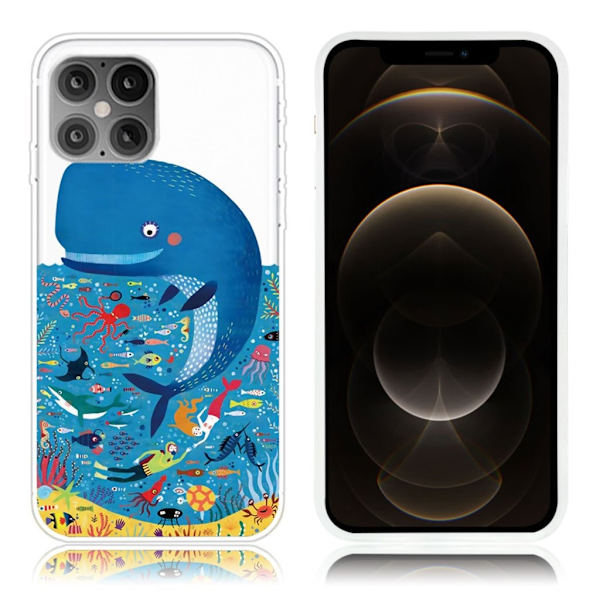Deco iPhone 12 Pro & iPhone 12 cover - Blå Blue