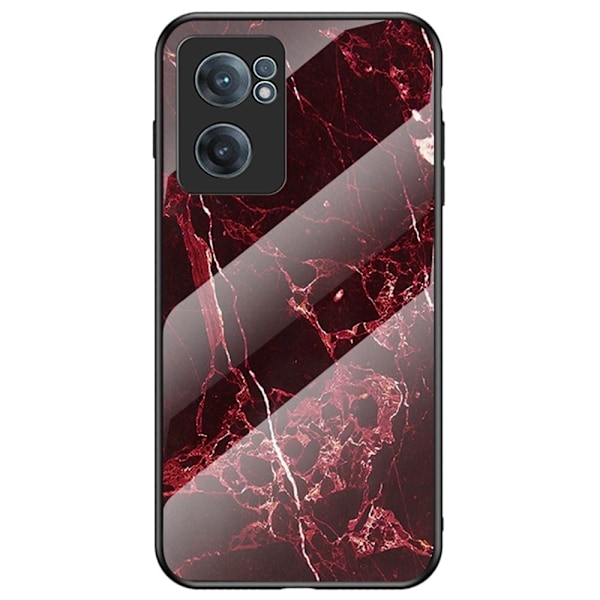 Fantasy Marble OnePlus Nord CE 2 5G cover - Blodrød Marmor Red