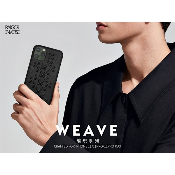Raigor Inverse WEAVE cover til iPhone 11 - Sort Black