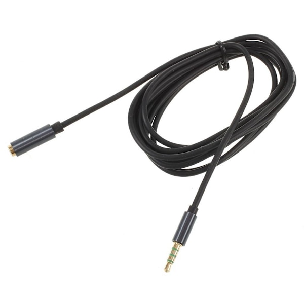 Universal 3.5mm forlengelses kabel - svart Black