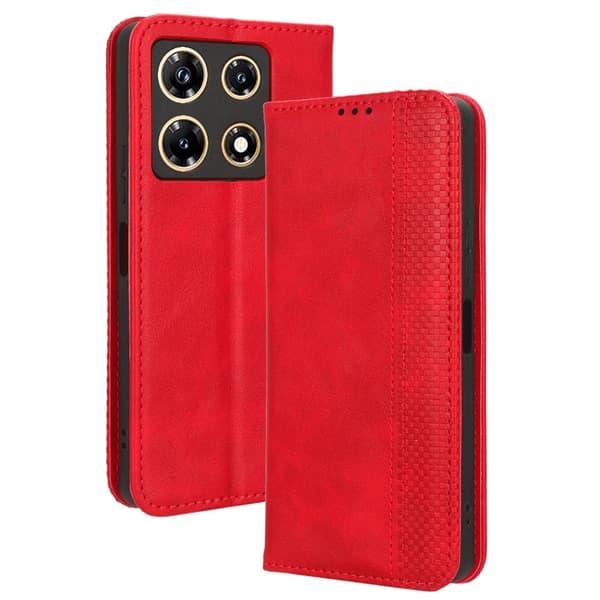 Bofink Vintage Infinix Note 30 Pro Læder Etui - Rød Red