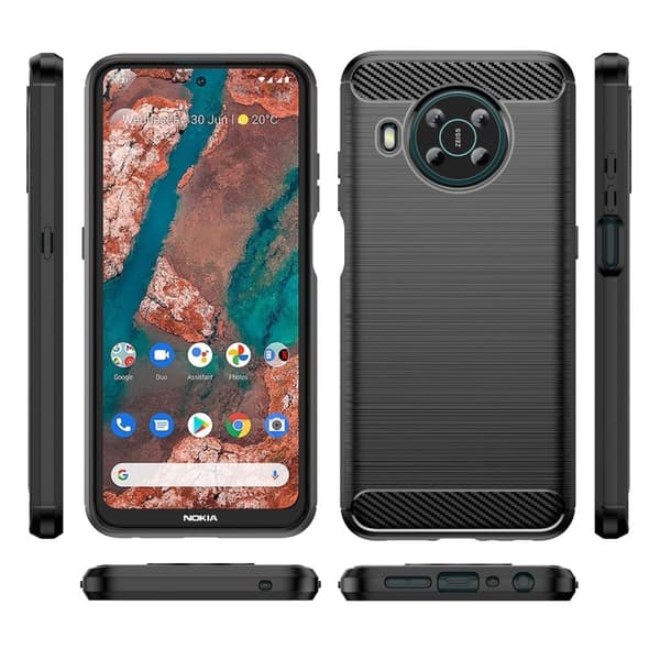 Carbon Flex Etui Nokia X10 / X20 - Sort Black