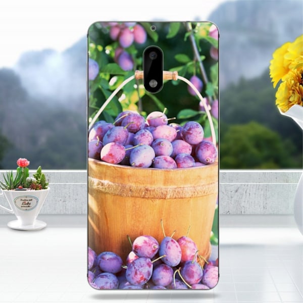 Nokia 6 Deksel laget av silikon - Plommer Purple