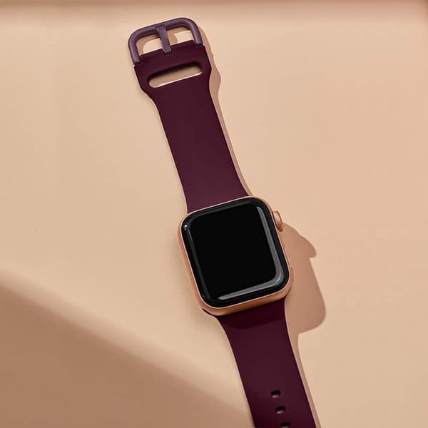Apple Watch Ultra enkel silikonrem - Vinrød Red