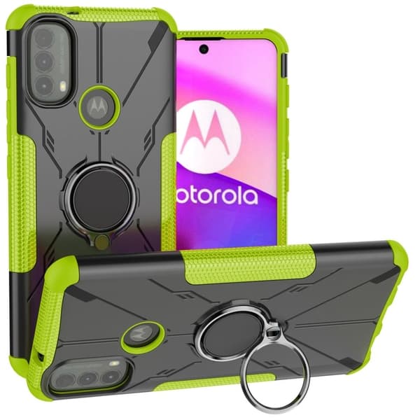 Kickstand-cover med magnetplade til Motorola Moto E30 / E40 - Grøn Green