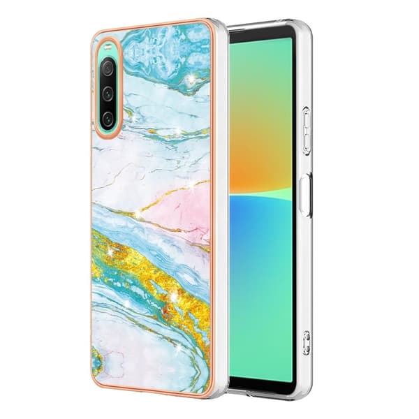 Marble Sony Xperia 10 IV Etui - Grøn Marmor Green