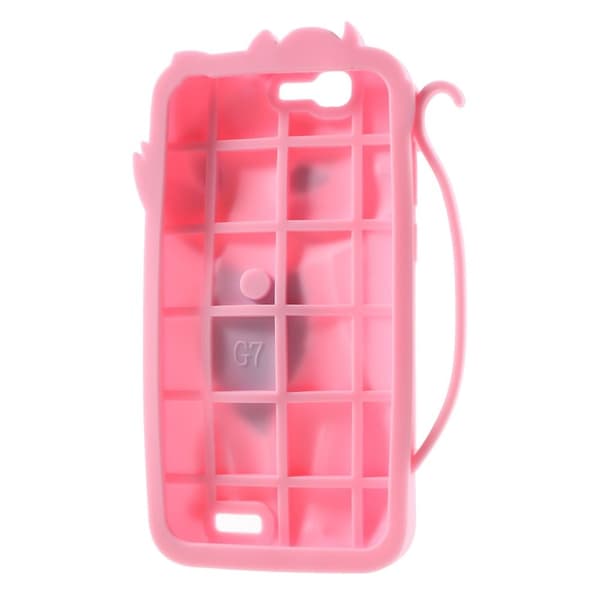 Hauger Huawei Ascend G7 Silikonskal - Rosa Rosa