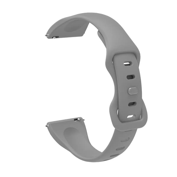 22 mm universalklokkerem med 8-formet spenne i silikon - Grå Silver grey