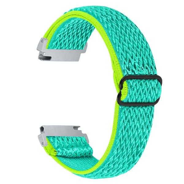 Samsung Galaxy Watch 3 (45mm) / (46mm) elastisk urrem med justerbart spænde - Gul Grøn Green