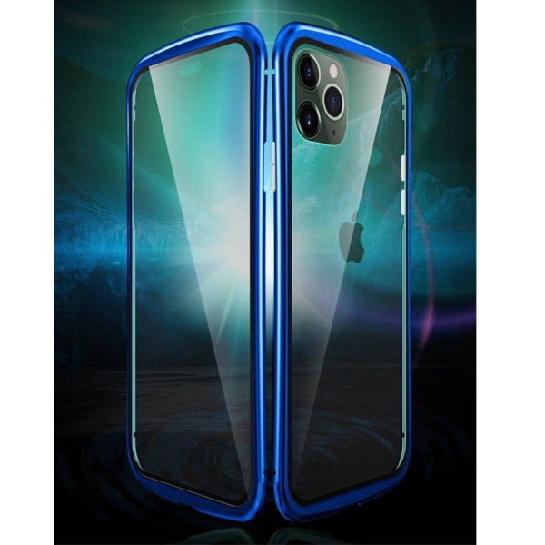 Luphie Wasp iPhone 11 Pro Max Alu-Bumper + Glas - Blå Blue