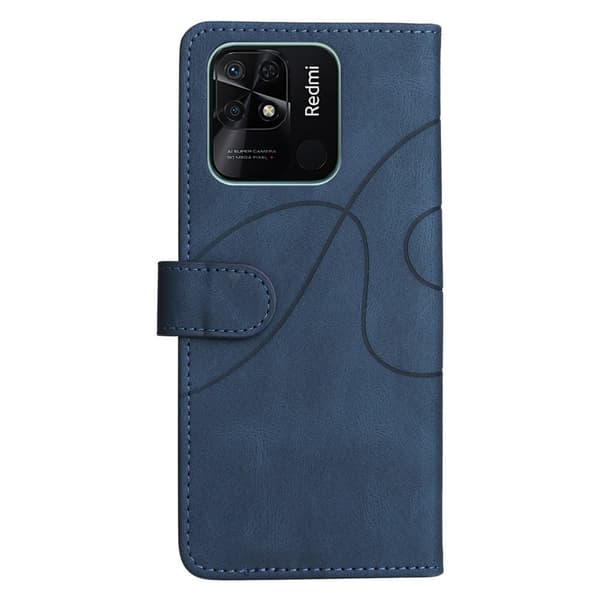 Matt flytende silikondeksel for Xiaomi Redmi 10C - Blå Blue