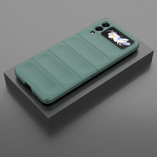 Mjukt greppformat Samsung Galaxy Z Flip4 skal - Grön Grön