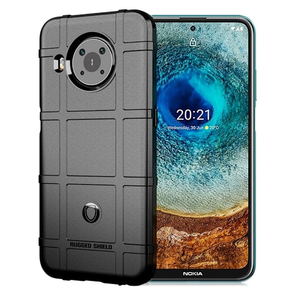 Rugged Shield Suojakotelo Nokia X10 / X20 - Musta Black