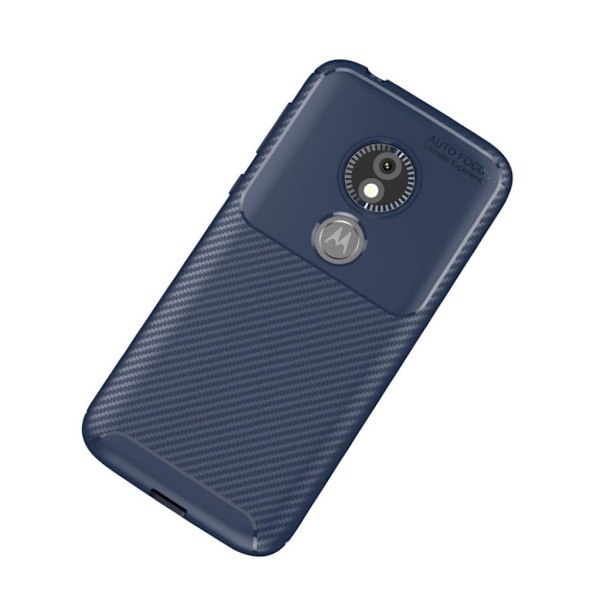 Motorola Moto E5 Play Karbonfiber Etui - Blå Blue