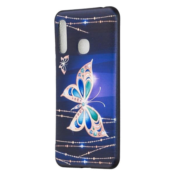 Imagine Samsung Galaxy A70e deksel - Sommerfugler I Metall Multicolor