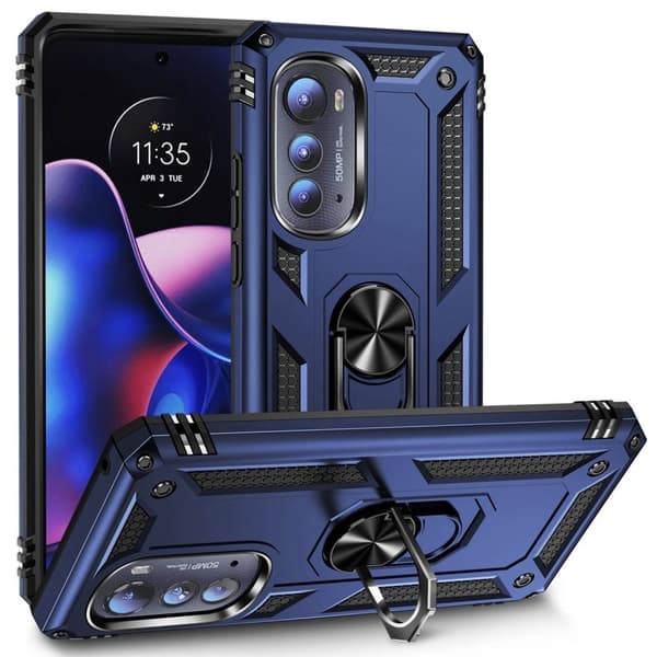 Bofink Combat Motorola Moto Edge 2022 Etui - Blå Blue