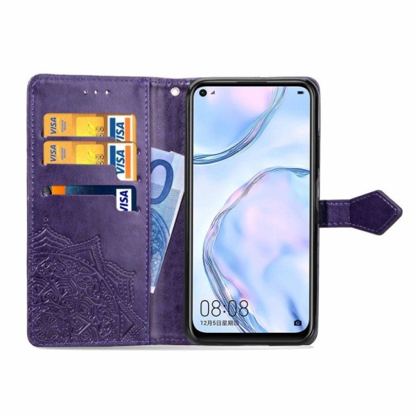 Mandala Huawei Nova 6 SE / P40 Lite etui - Lilla Purple