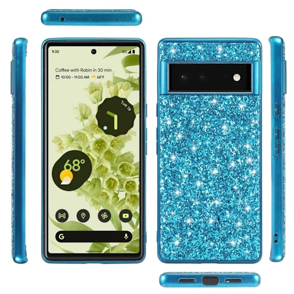 Glitter Google Pixel 7 Pro kotelot - Kulta Gold