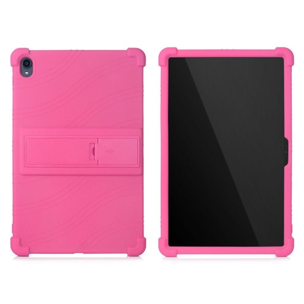 Lenovo Tab P11 slide-out style kickstand silicone case - Rose Pink