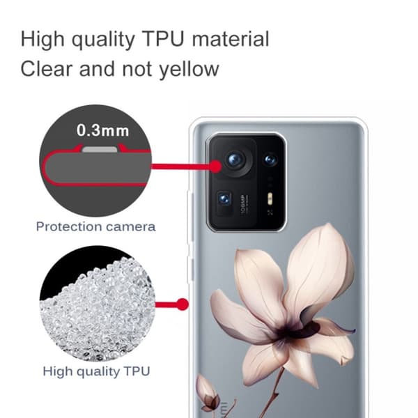 Deco Xiaomi Mix 4 Etui - Nydelige Blomster White