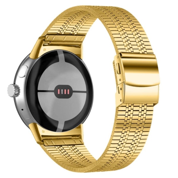 Google Pixel Watch 5 klockarmband med pärlor i rostfritt stål - Guld Guld