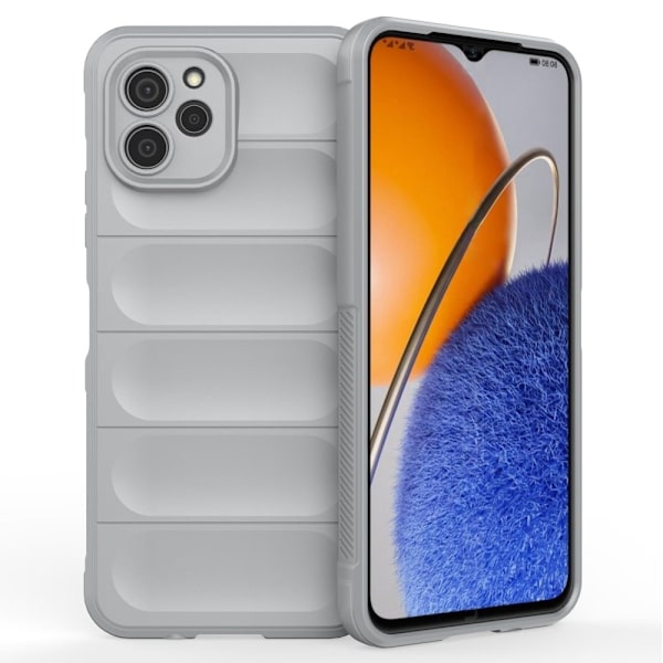 Mjukt greppformat Huawei Nova Y61 skal - Silver/Grå Silvergrå