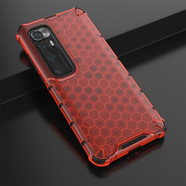Bofink Honeycomb Xiaomi Mi 10 Ultra Etui - Rød Red