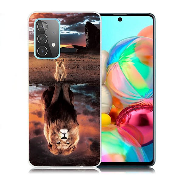 Deco Samsung Galaxy A72 5G etui - kat MIrrors the løve Multicolor