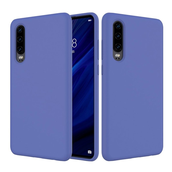 Huawei P30 enkelt silikonskal - Lila Lila