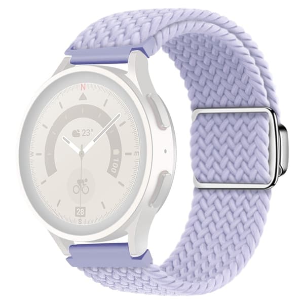 20 mm universellt nylonband med magnetiskt spänne - Misty Lila Lila