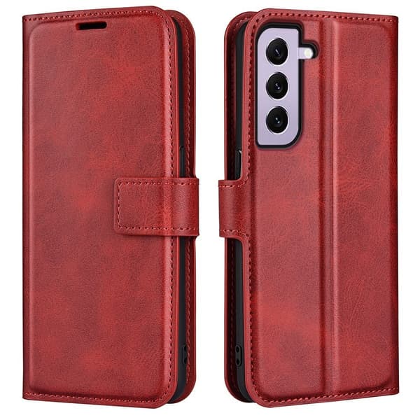 Læretui med Lommebok til Samsung Galaxy S23 - Rød Red