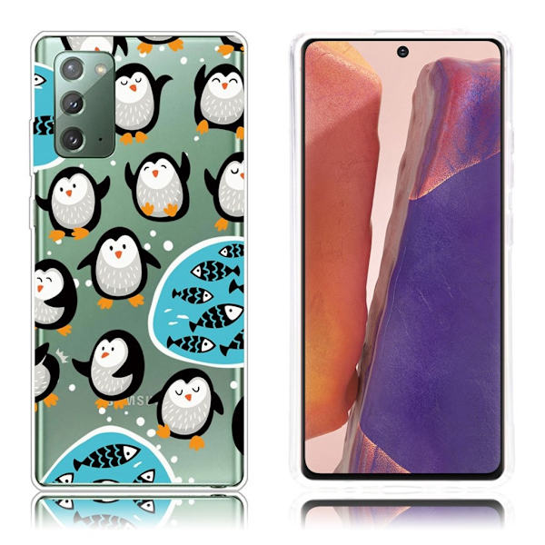 Deco Samsung Galaxy Note 20 skal - Liten Pingvin Vit