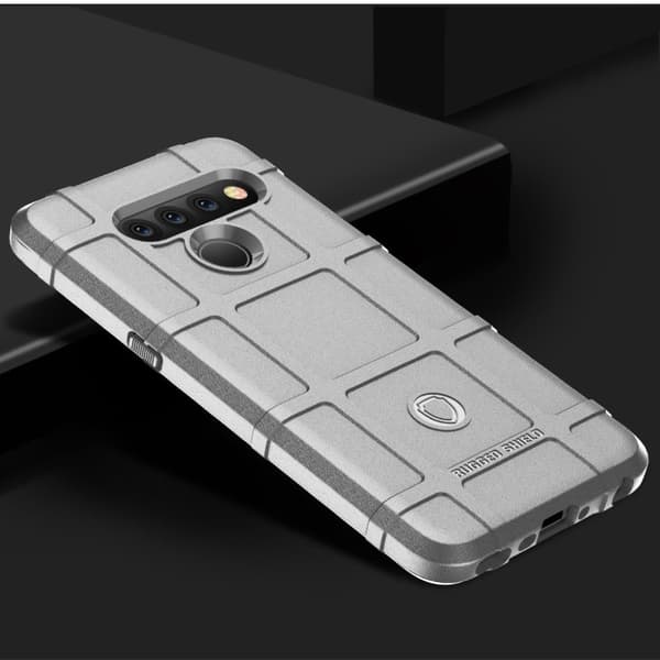 Rugged Shield LG V50 ThinQ deksel - Grå Silver grey