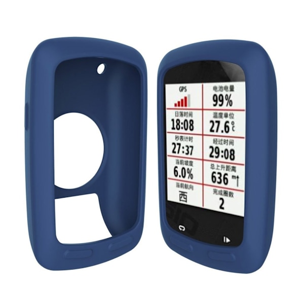 Garmin Edge 800/810 Enfärgat silikon skydds skal - Mörk blå Blå