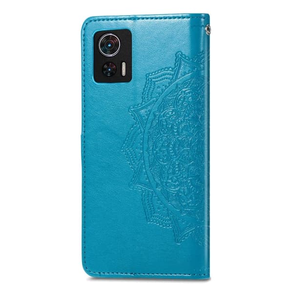 Mandala Motorola Edge 30 Neo Flip Etui - Blå Blue