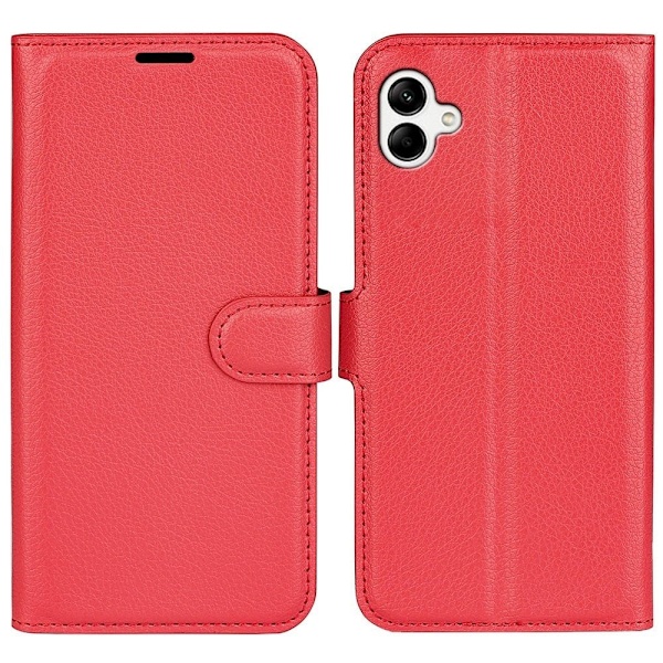 Klassisk Samsung Galaxy A04 Flip Etui - Rød Red